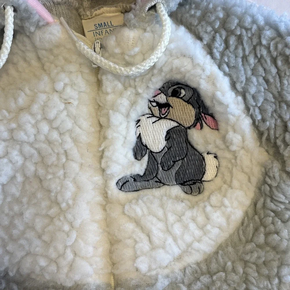 Vintage 60s 70s Sears Snow Suit‎ Infant Hoodie RARE Bunny Walt Disney Thumper